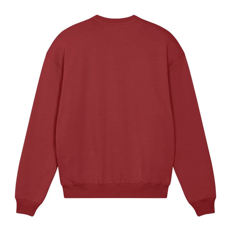 Ledger Dry unisex boxy sweatshirt coloris Rouge terre