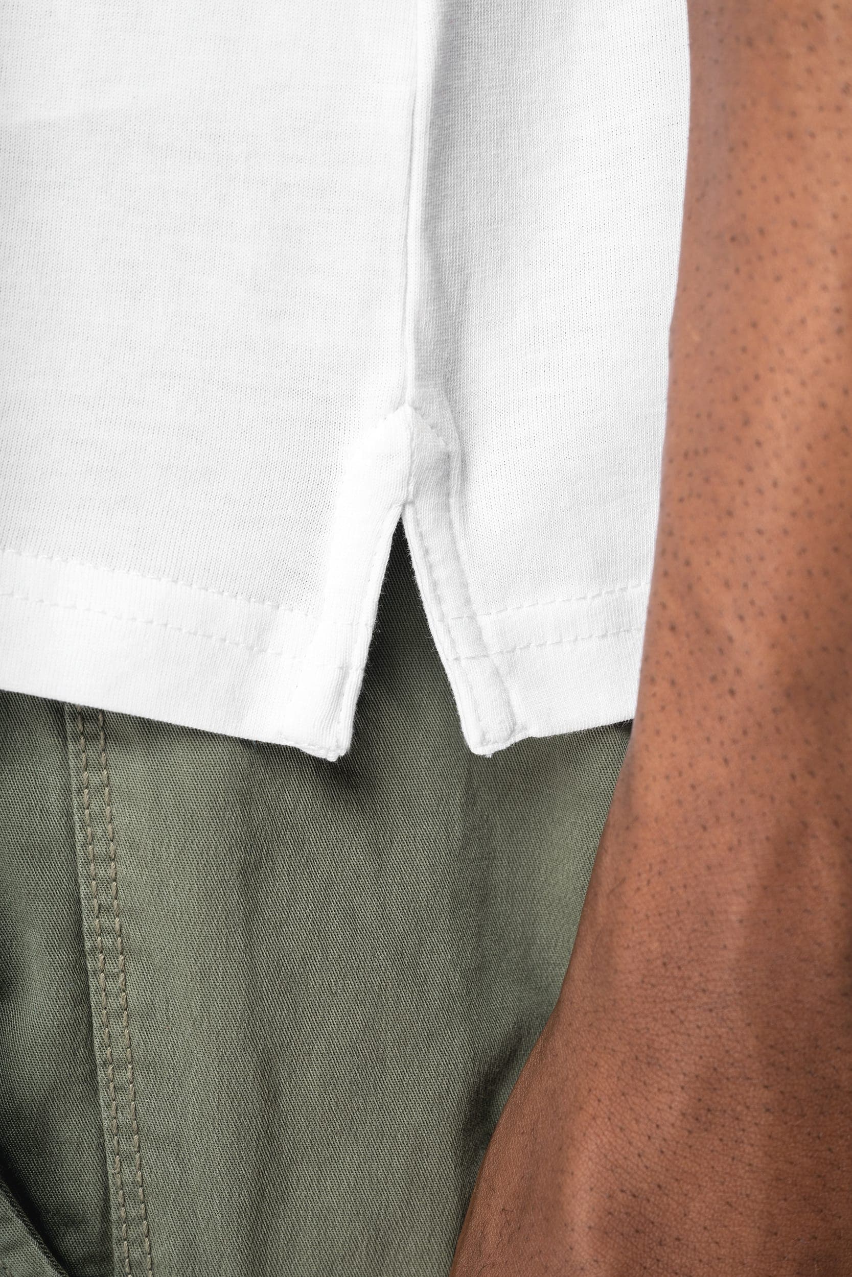 Polo en jersey écoresponsable homme en situation