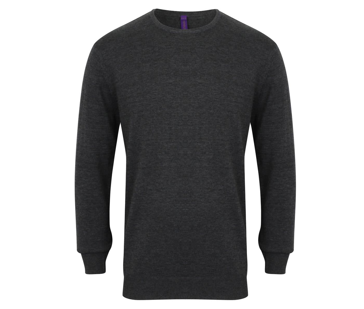 MEN'S CREW NECK JUMPER coloris Gris chiné
