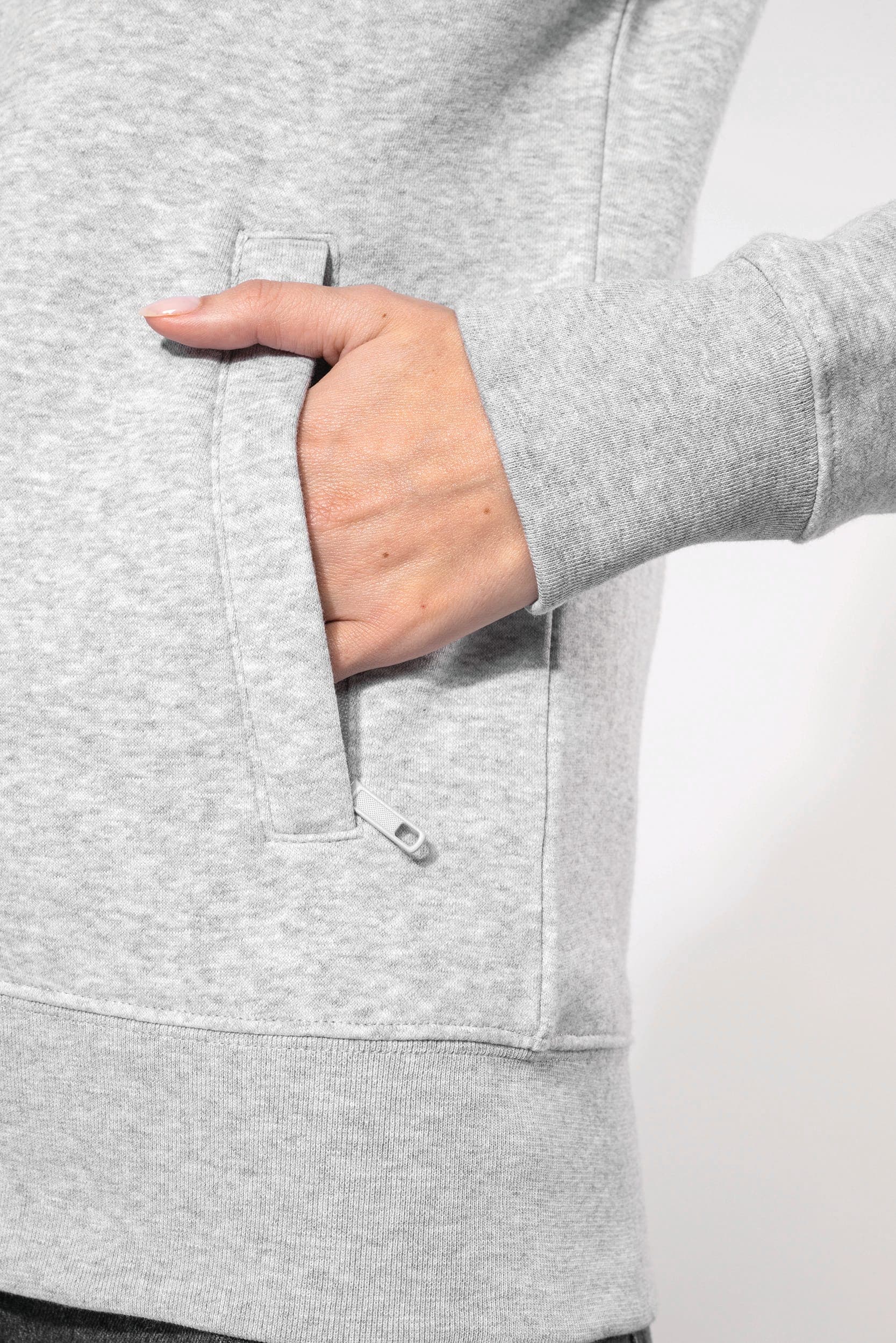 Veste molleton gratté femme en situation