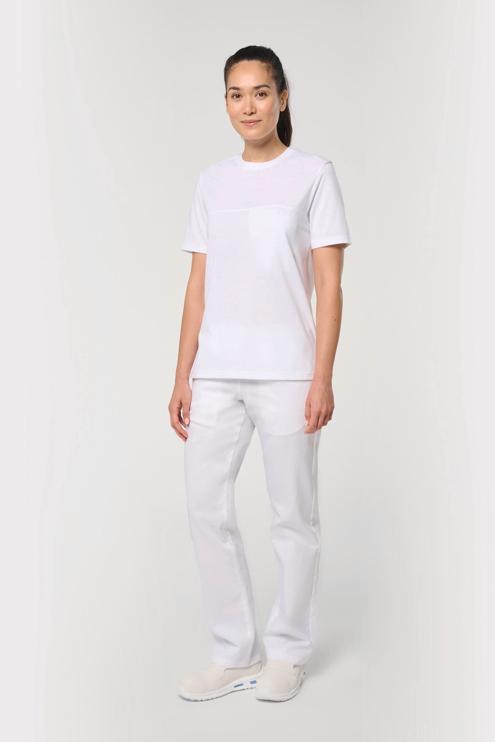 T-shirt de cuisine respirant unisexe en situation
