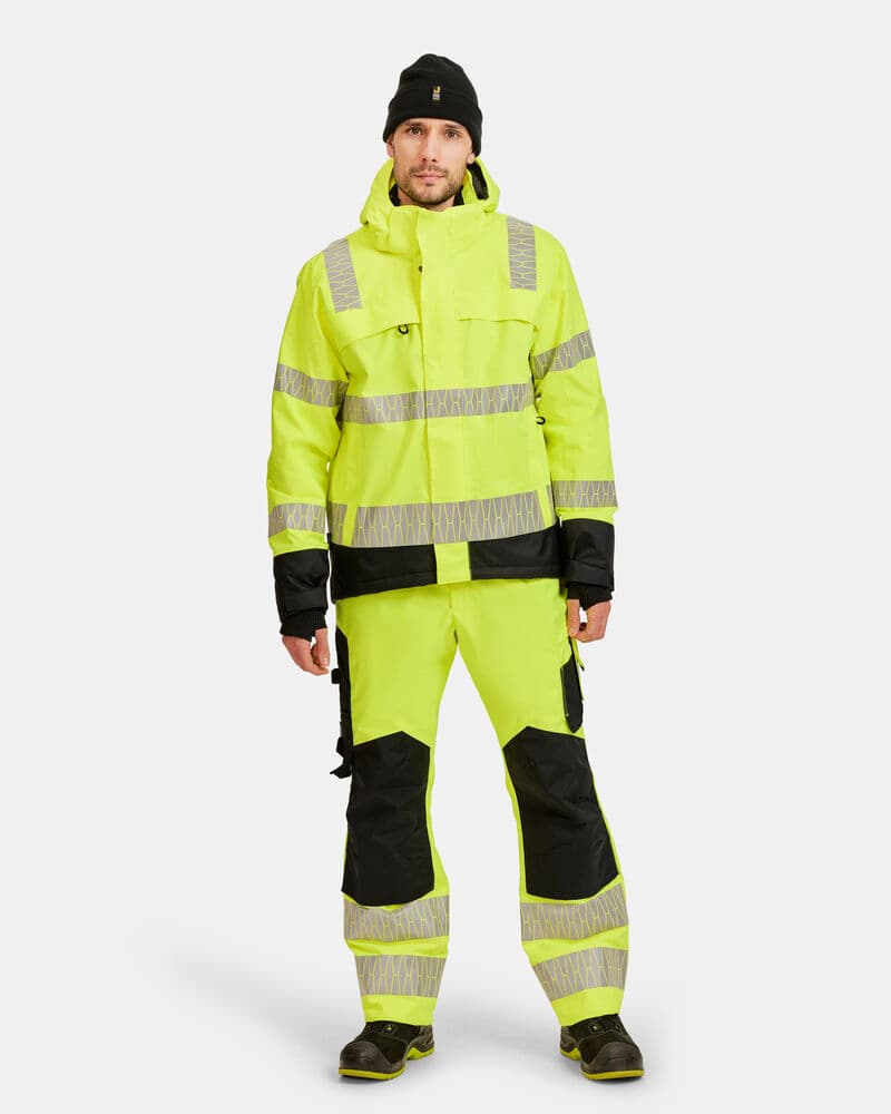 Jobman 2235 Winter Trousers Hi-Vis en situation