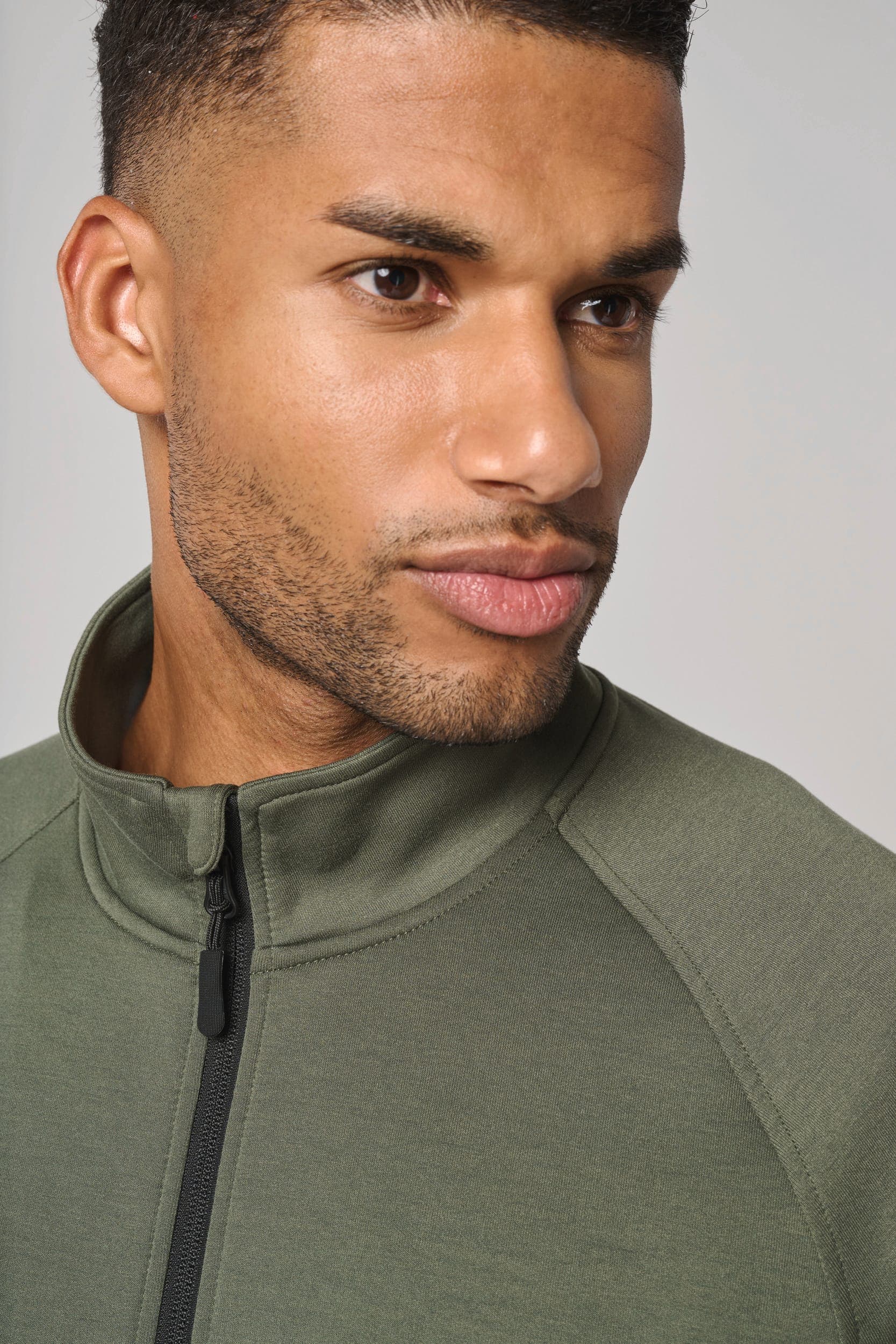 Veste à col montant homme en situation