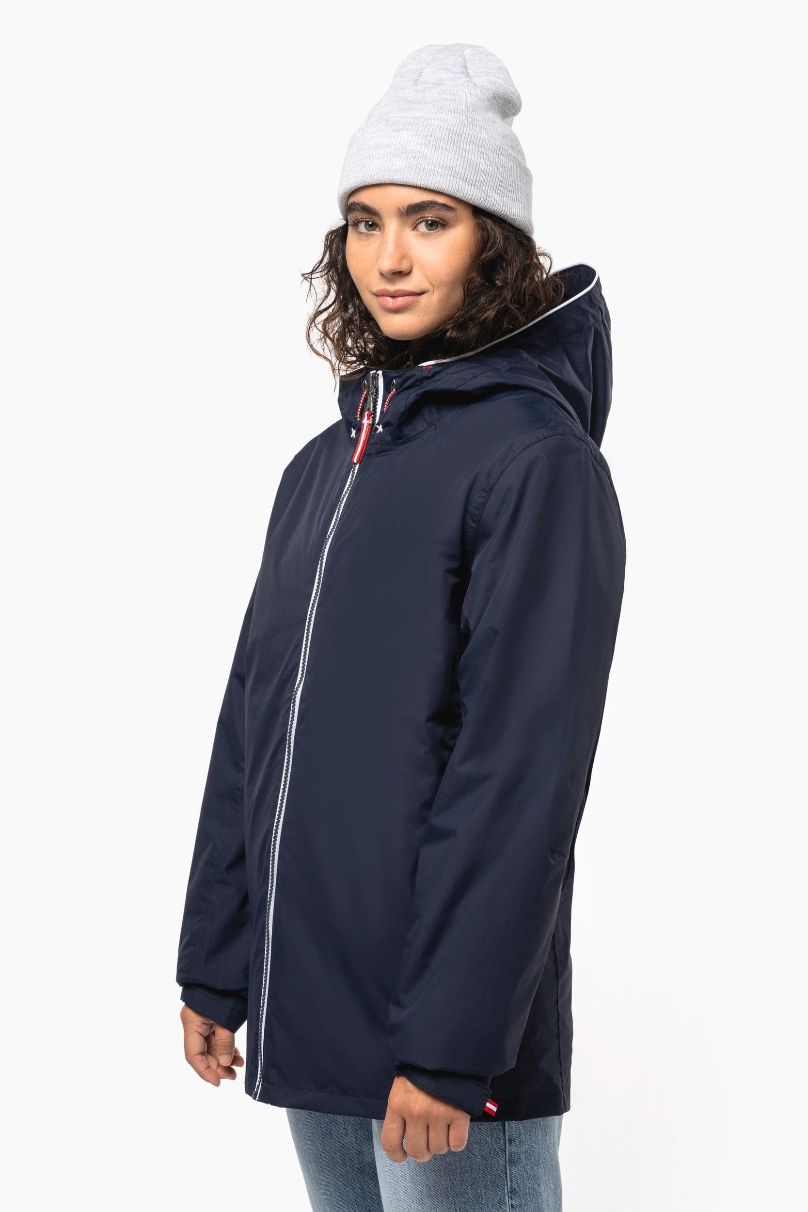 Veste imperméable unisexe en situation