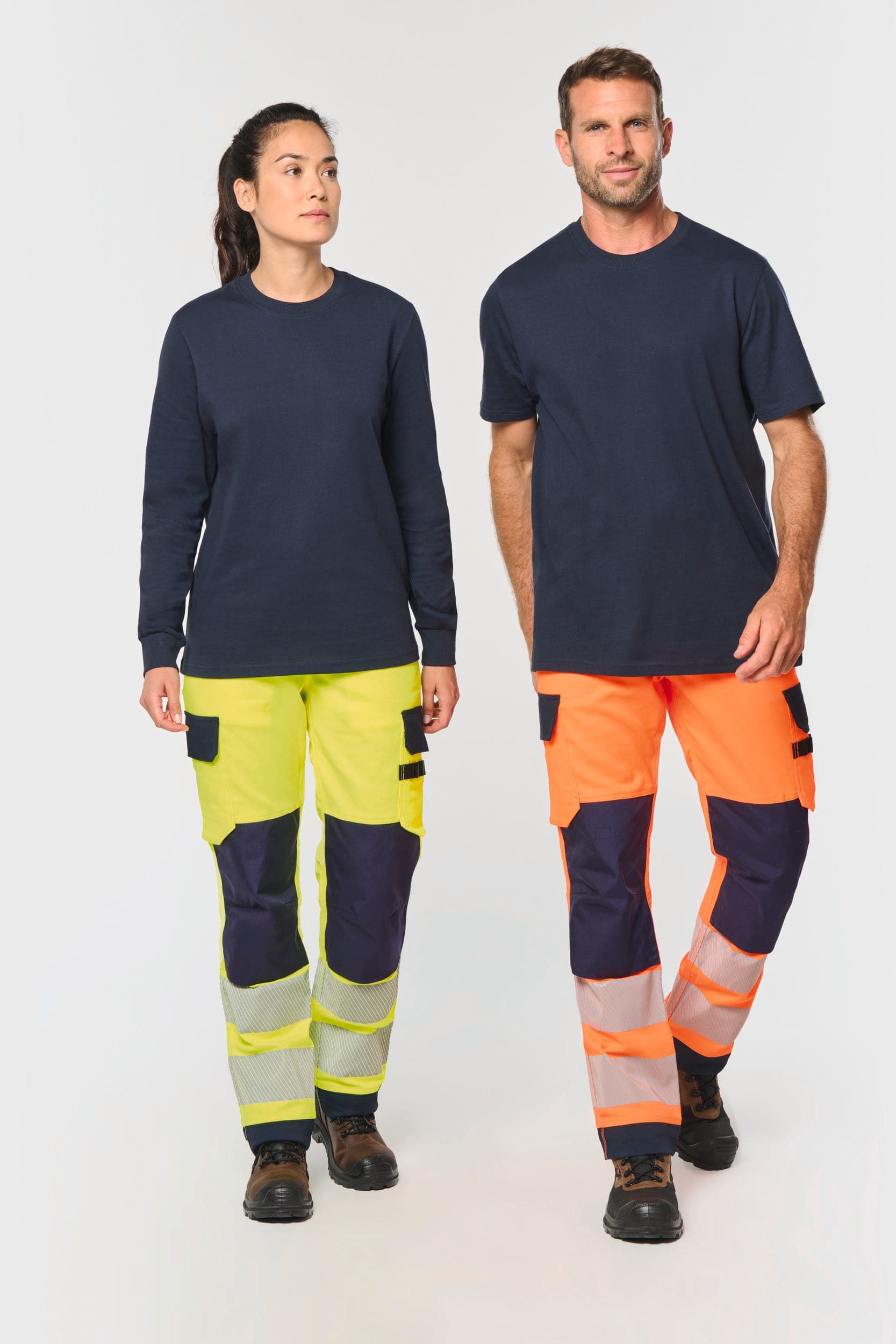 Pantalon de sécurité recyclé multipoches unisexe en situation