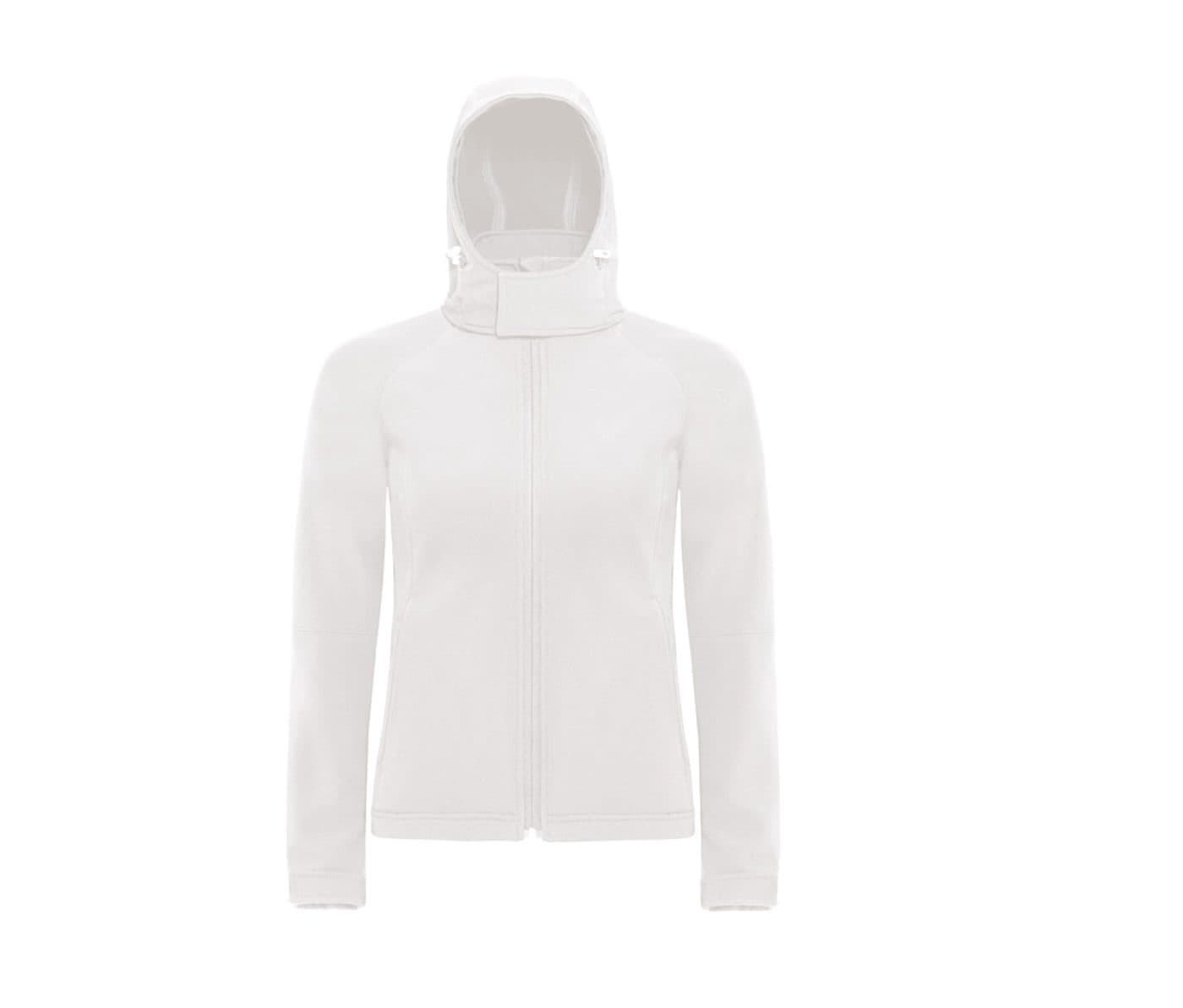 HOODED SOFTSHELL WOMEN coloris Blanc