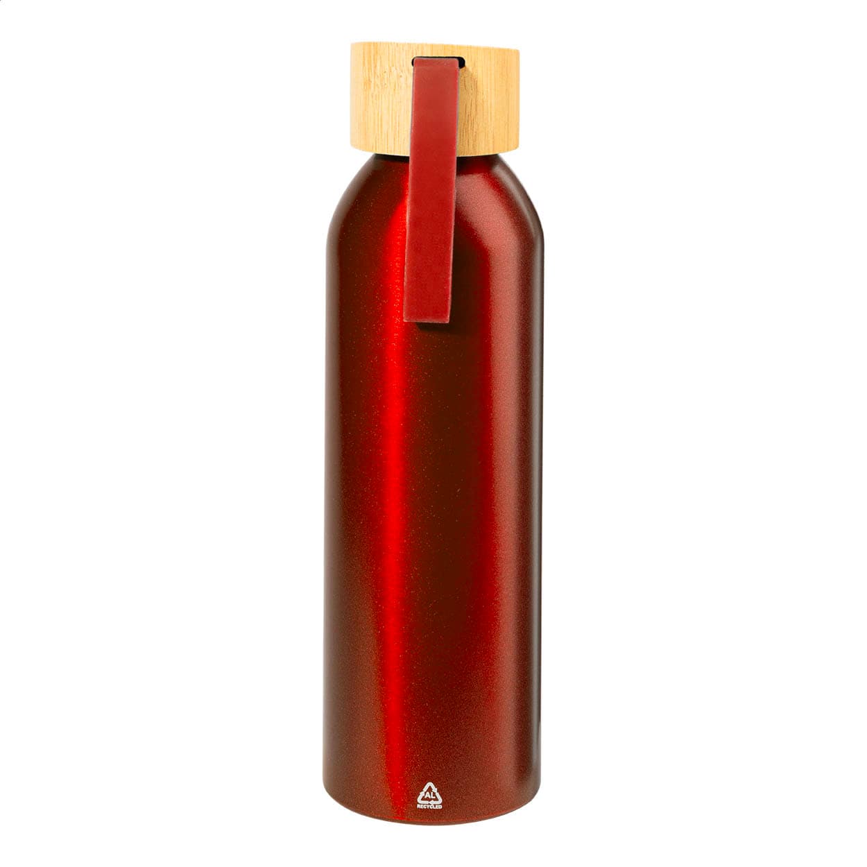 Bouteille en aluminium recyclé coloris Rouge