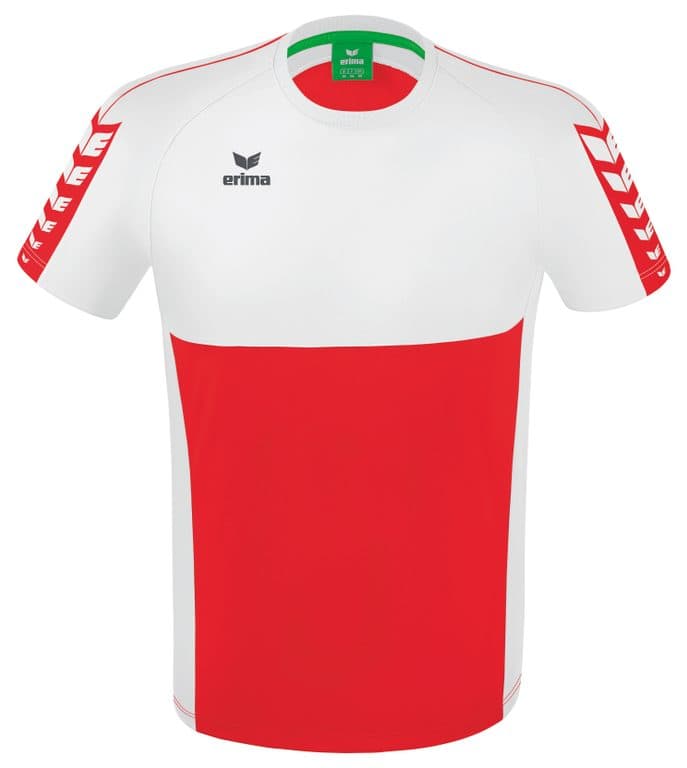 T-shirt Six Wings coloris Rouge / Blanc