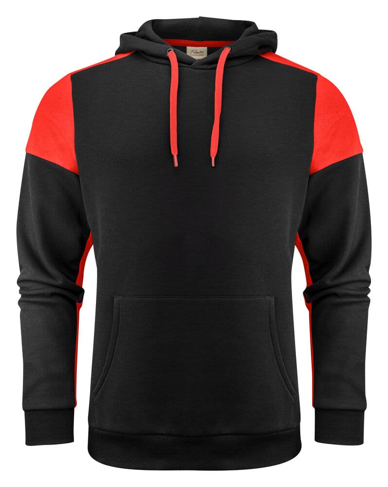 Prime Sweat-shirt à Capuche Unisex coloris Noir / Rouge