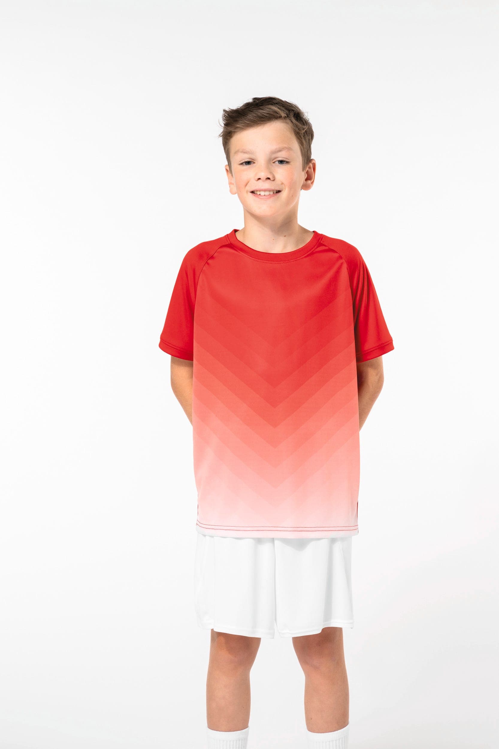 Maillot multisport polyester sublimé enfant en situation