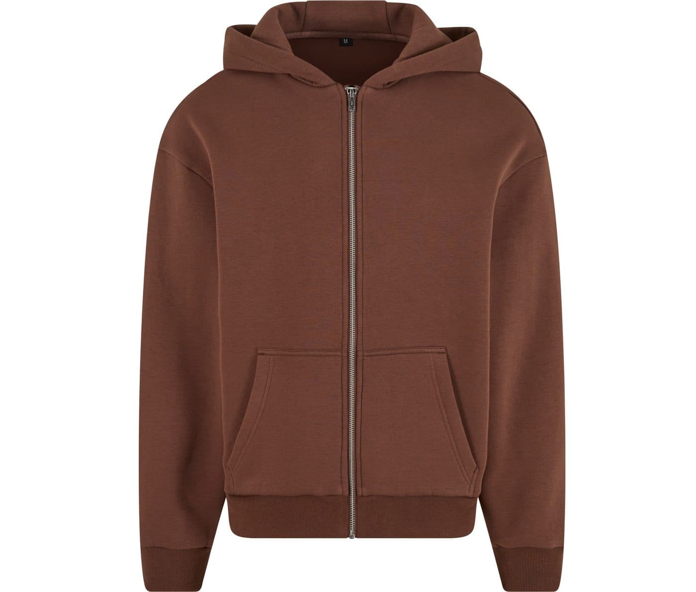 FLUFFY ZIP HOODY coloris Marron chocolat