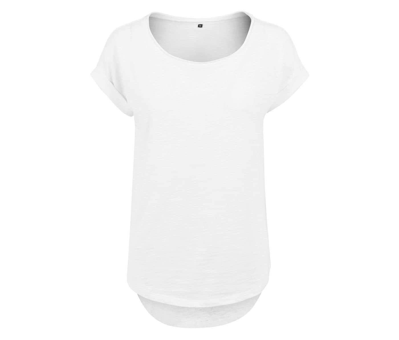 LADIES LONG SLUB TEE coloris Blanc