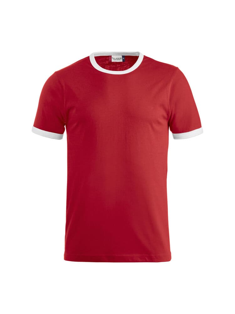 Clique Nome T-shirt coloris Rouge / Blanc