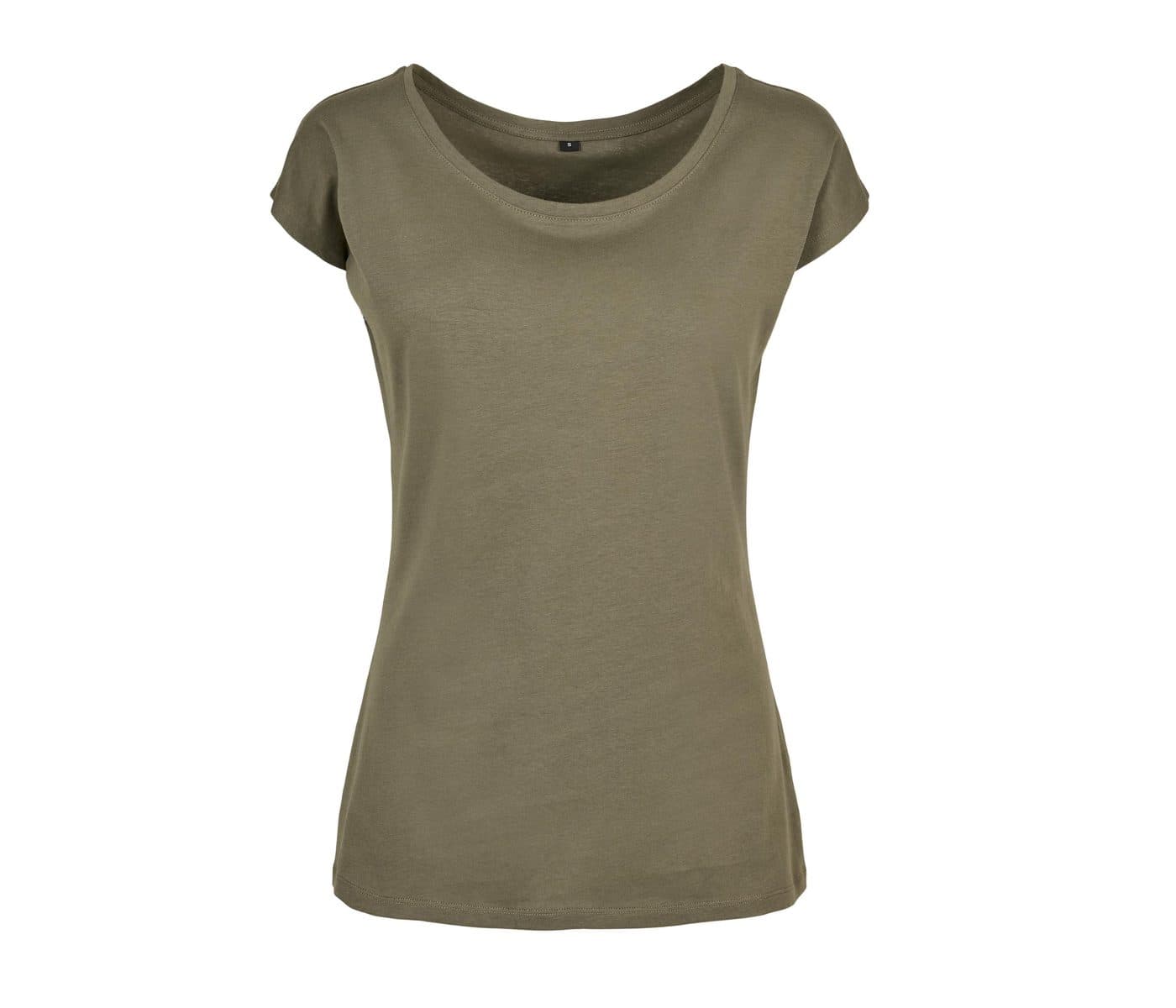 LADIES WIDE NECK TEE coloris Olive