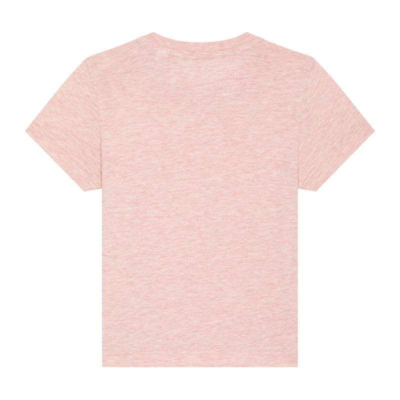 Baby Creatorbabies' t-shirt coloris Rose chiné crème