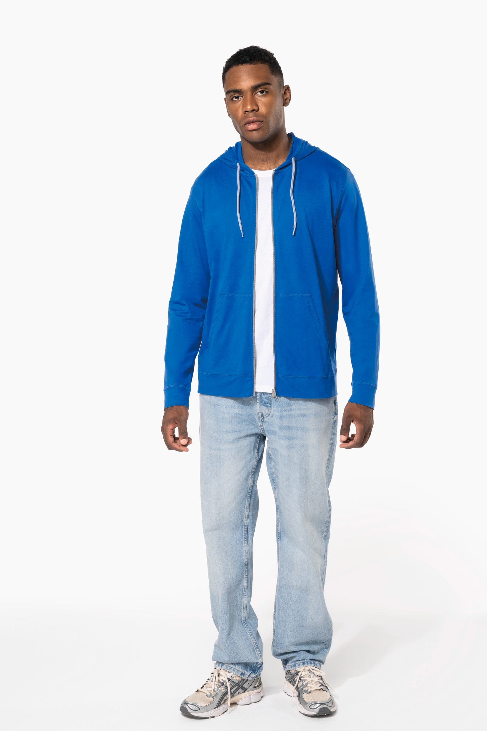 Veste coton légère à capuche en situation