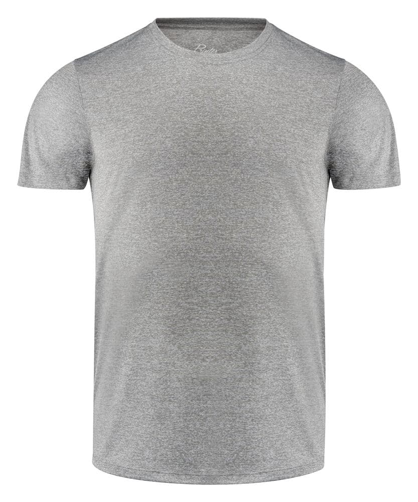 Run T-Shirt Hommes coloris Gris Mélangé