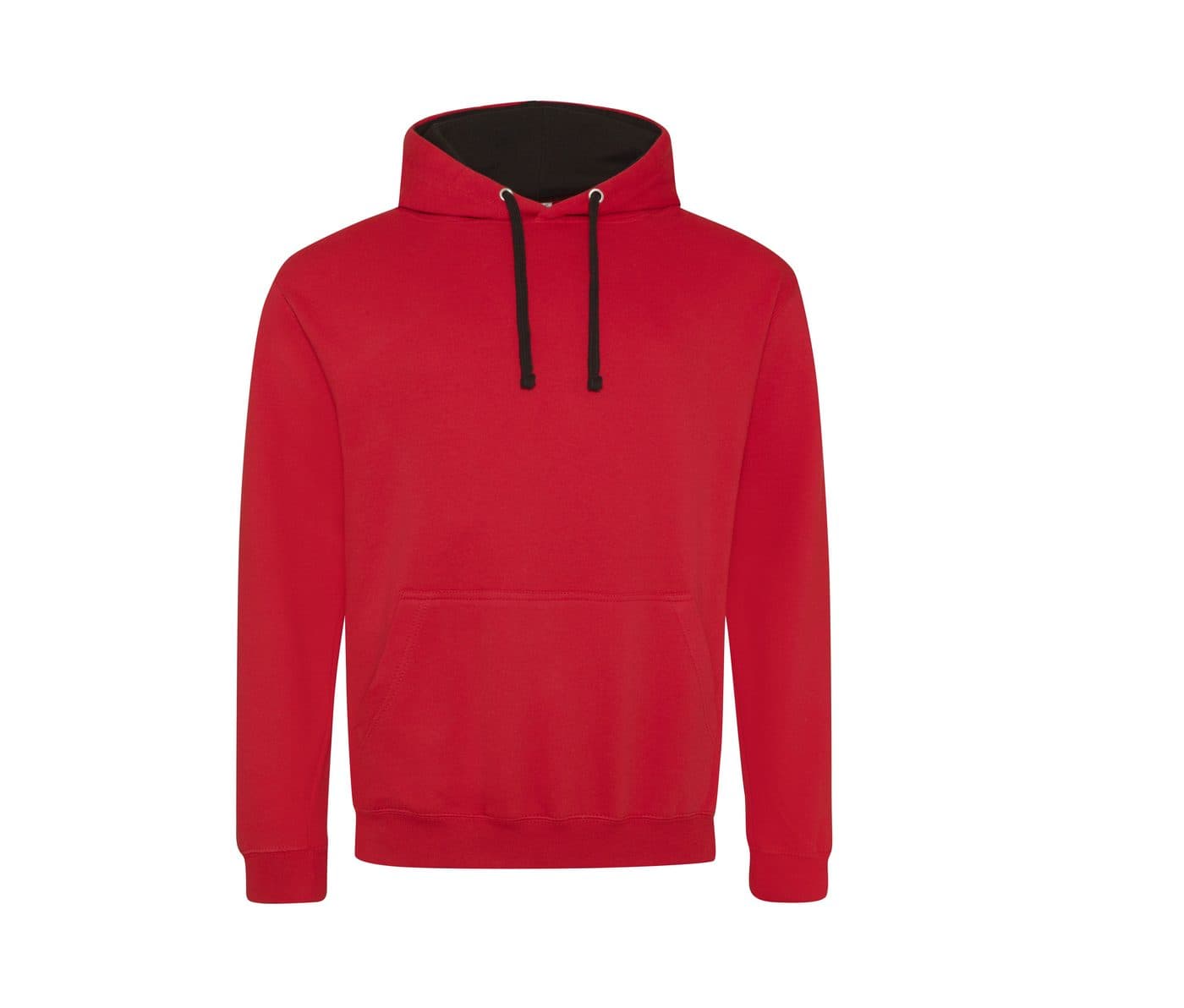 VARSITY HOODIE coloris Rouge feu / Noir jais