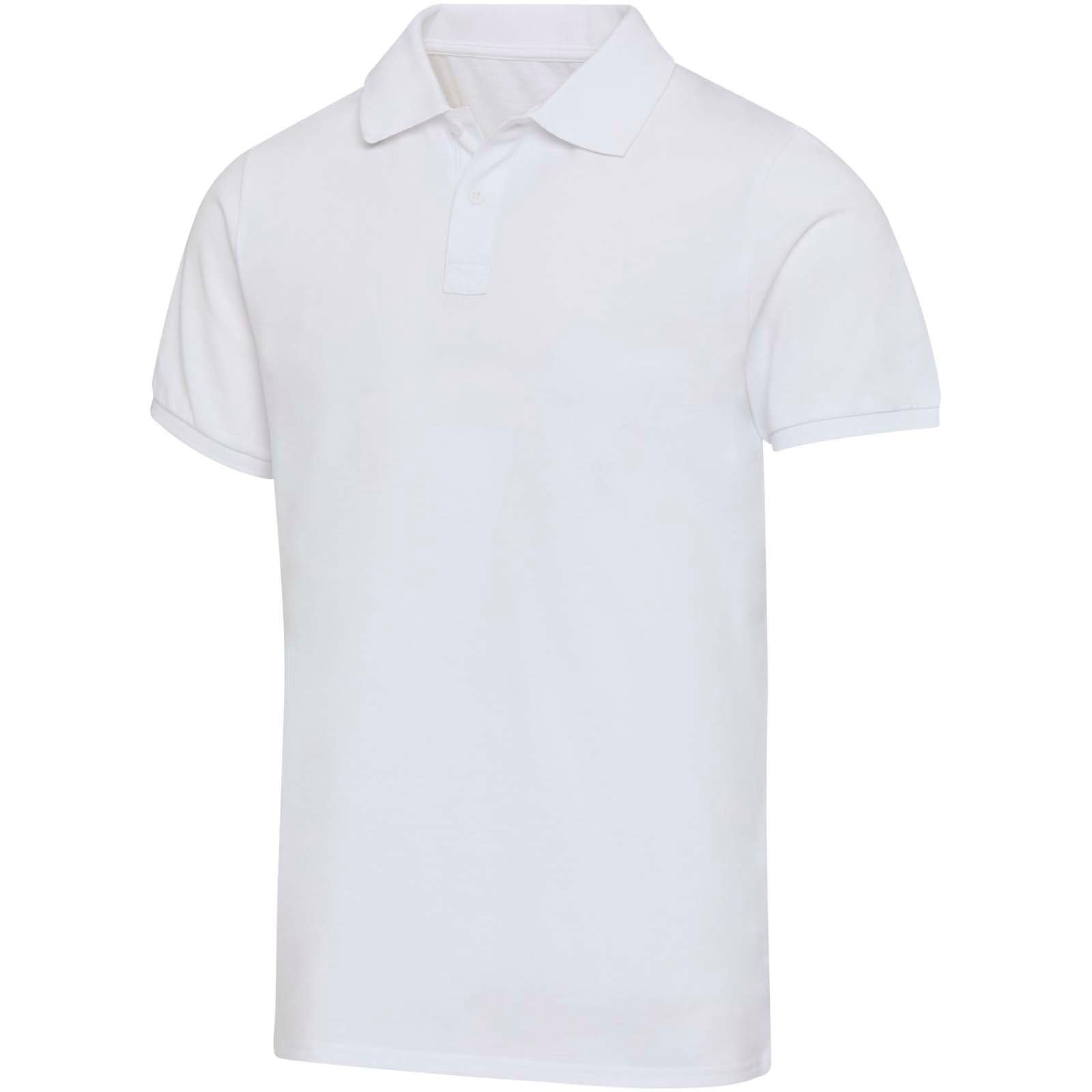 Polo bio recyclé certifié OCS Beryl à manches courtes unisexe de 220 g/m² coloris Blanc