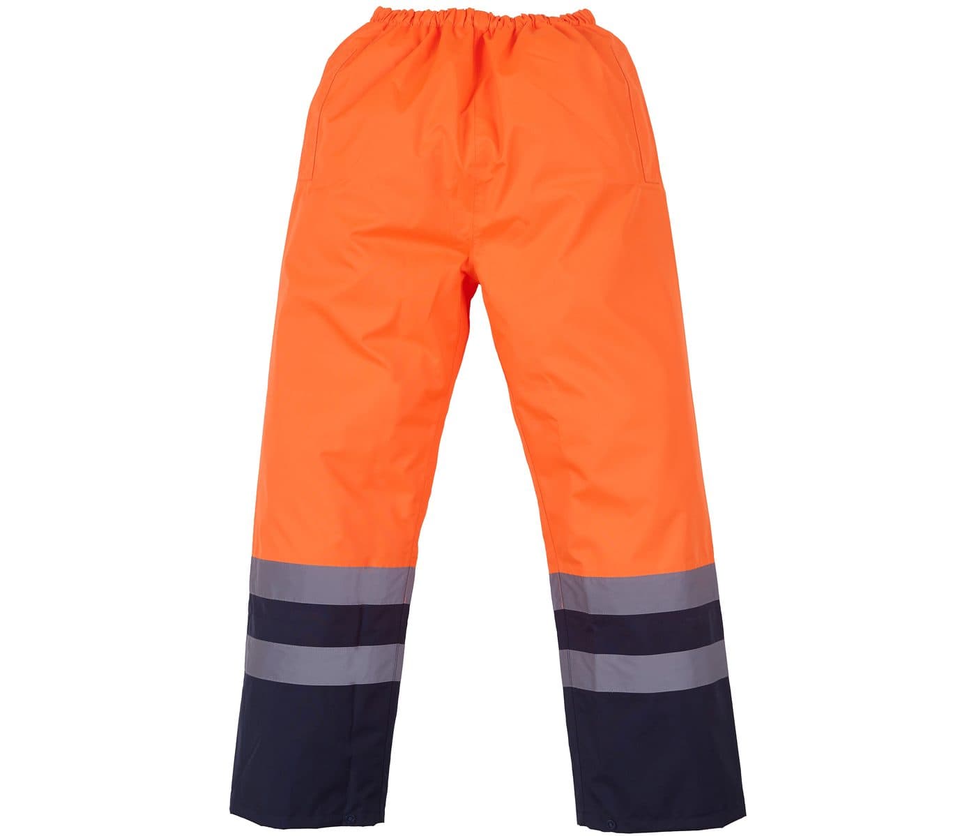 HI-VIS TWO-TONE WATERPROOF OVERTROUSERS coloris Orange haute visibilité / Marine