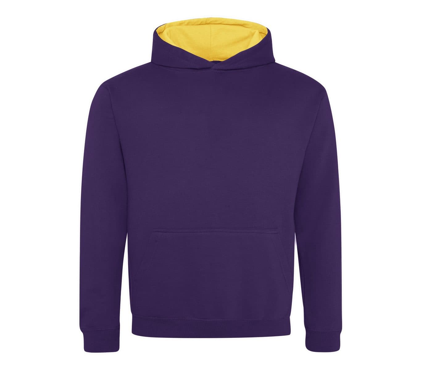 KIDS VARSITY HOODIE coloris Violet / Jaune soleil