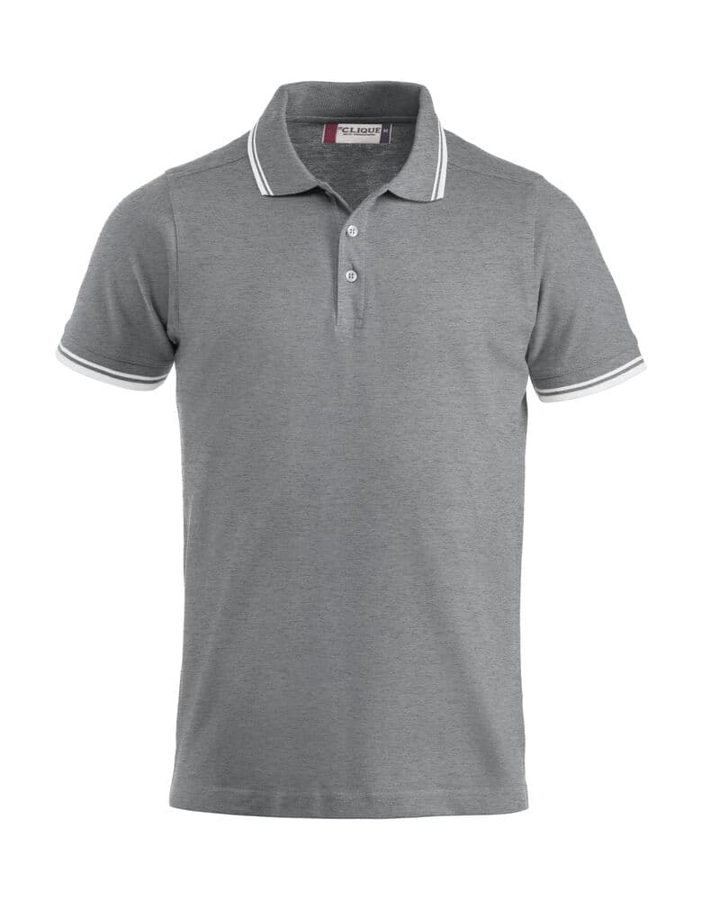 Clique Amarillo Polo coloris Gris chiné