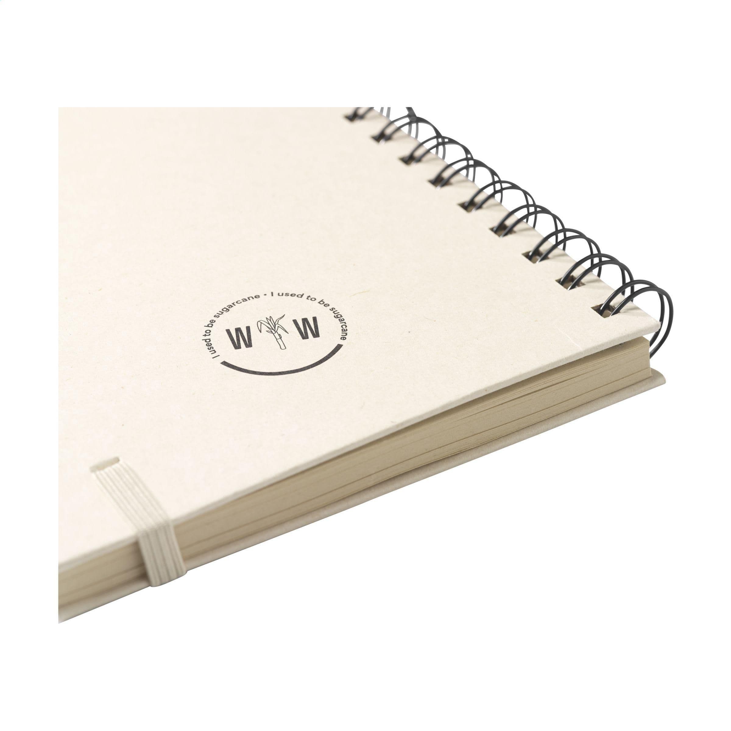 Carnet Sugarcane Bagasse A5 en situation