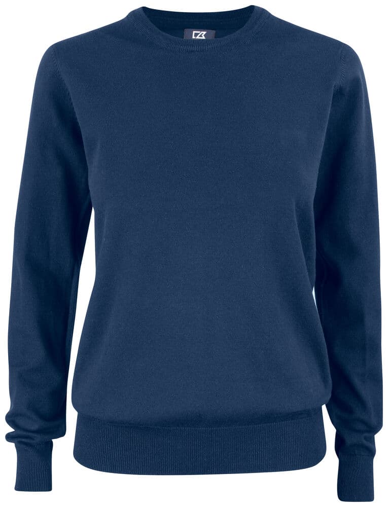 Pull col ras du cou Cutter & Buck Oakville femme coloris Marine foncé