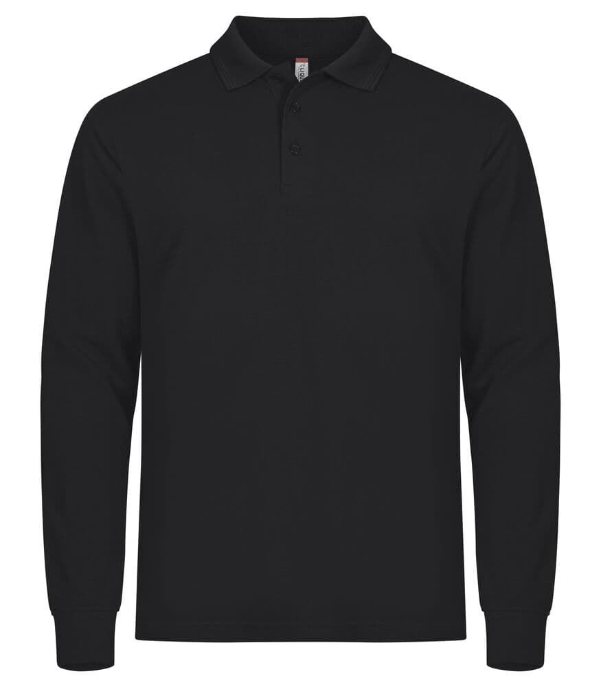 Clique Manhattan L/S Polo coloris Noir