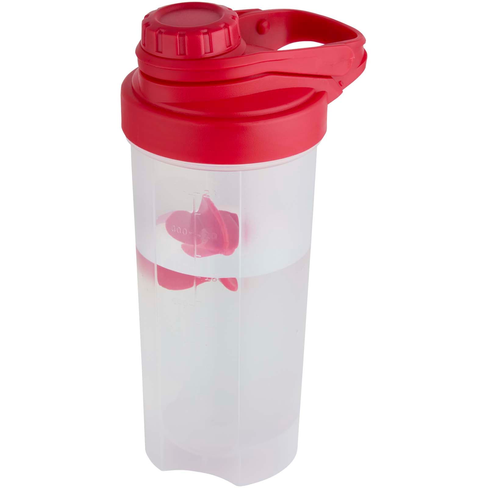 Bouteille de sport Forza de 700 ml avec bille de shaker coloris Rouge