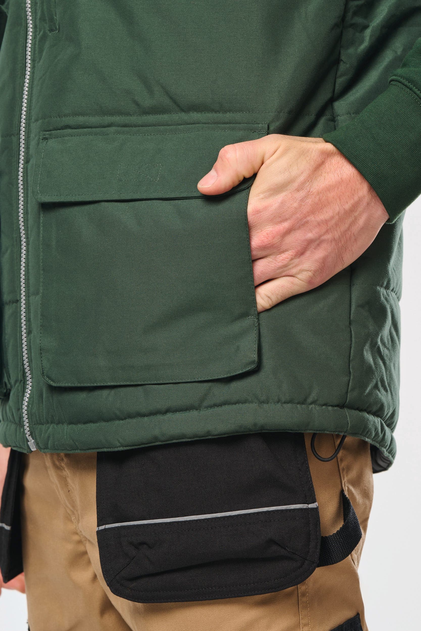 Bodywarmer matelassé homme en situation