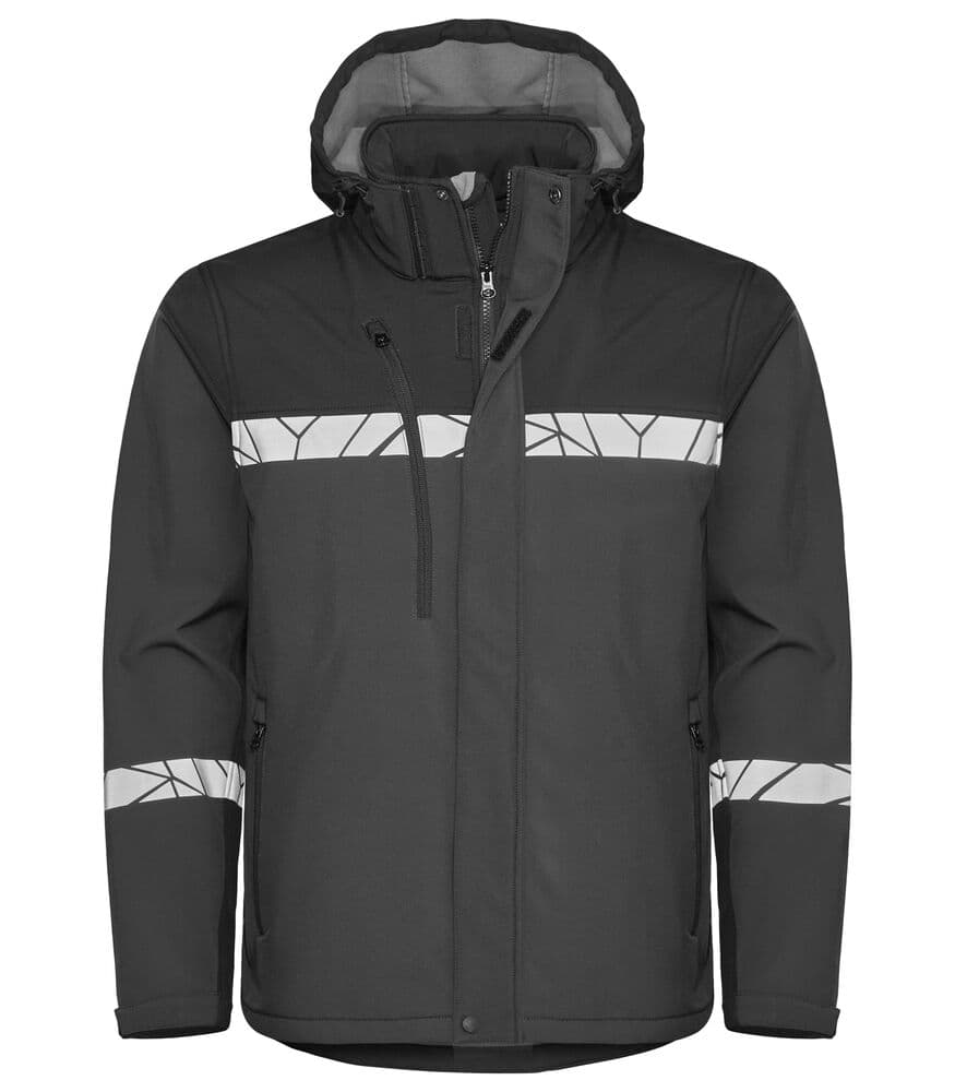7414 VESTE SHELL coloris Gris / Noir