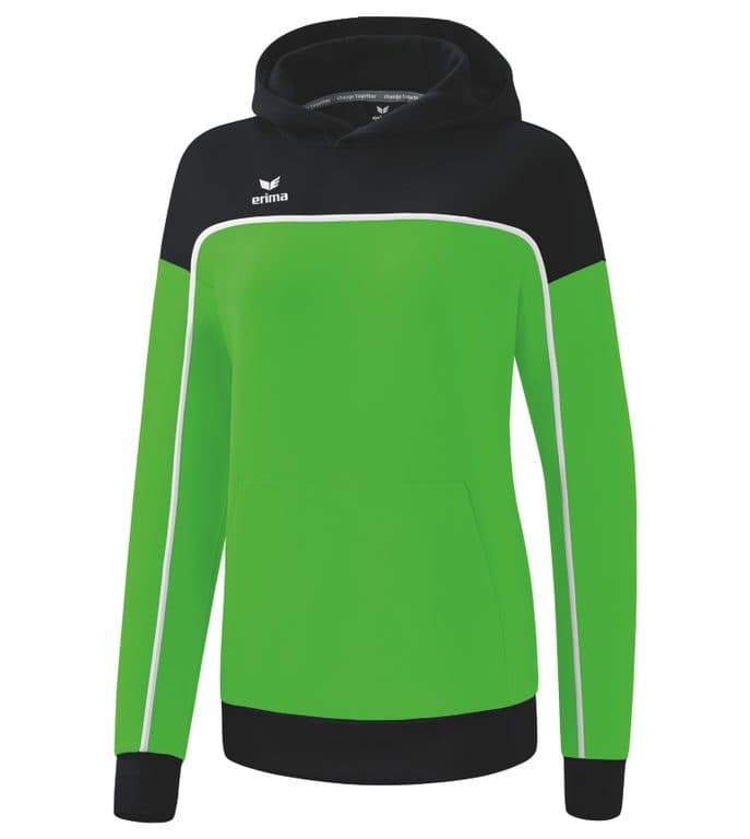 Sweat à capuche CHANGE by erima coloris Vert / Noir / Blanc