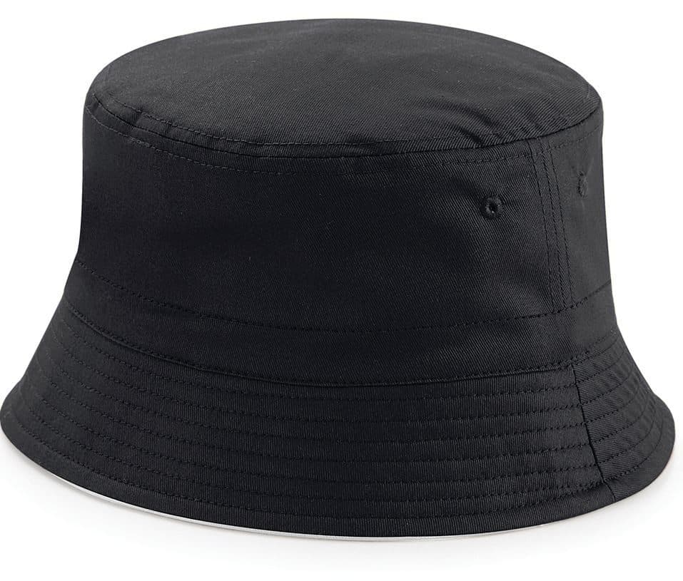 REVERSIBLE BUCKET HAT coloris Noir / Gris clair