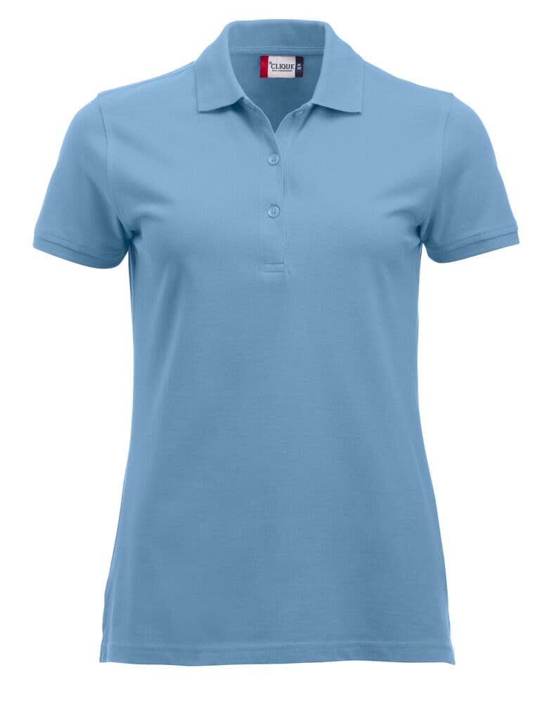 Clique Classic Marion S/S Polo coloris Bleu clair