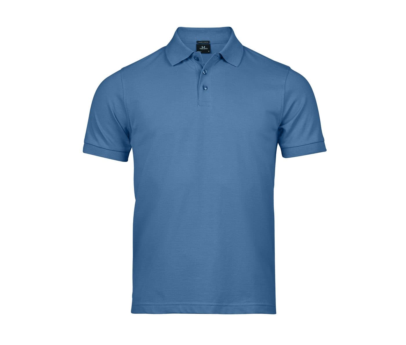 LUXURY STRETCH POLO coloris Bleu océan