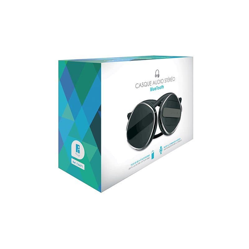 CASQUE AUDIO STEREO BT SANS FIL PLIABLE en situation