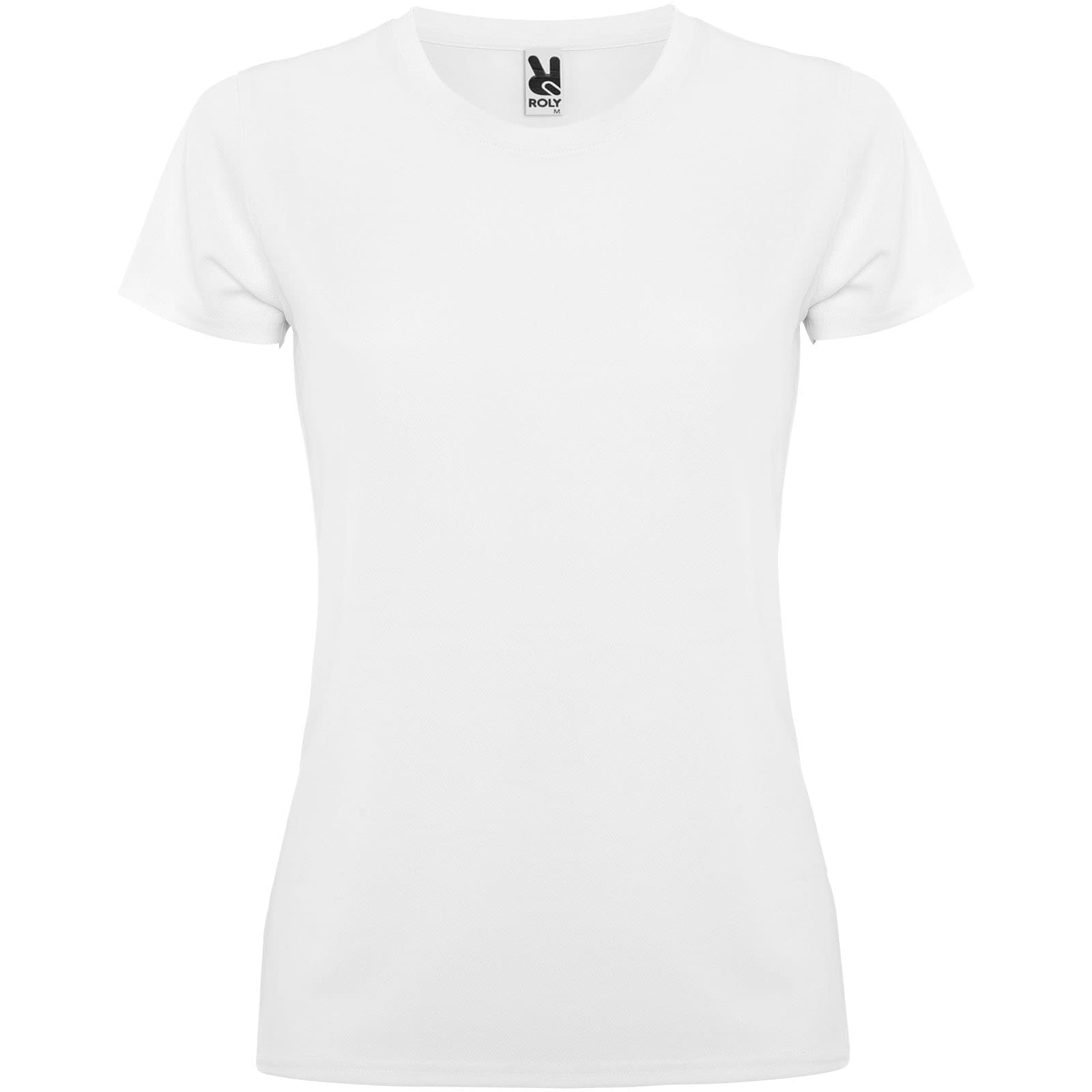 T-shirt de sport de 150 g/m² Montecarlo à manches courtes pour femme coloris Blanc