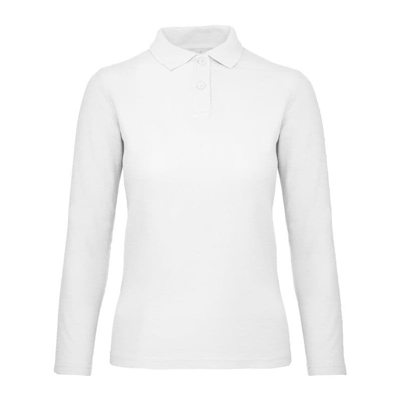B&C ID.001 LSL /WOMEN coloris Blanc
