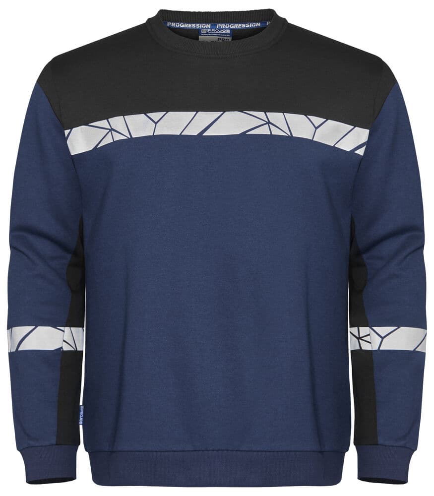 7101 SWEAT COL ROND coloris Marine / Noir