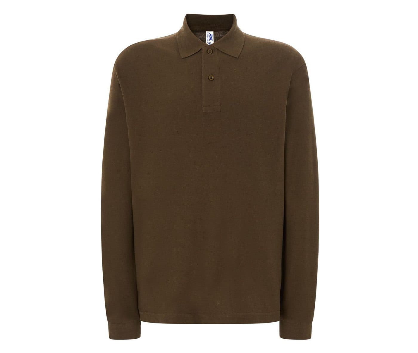 MAN REGULAR LONG SLEEVE POLO coloris Kaki