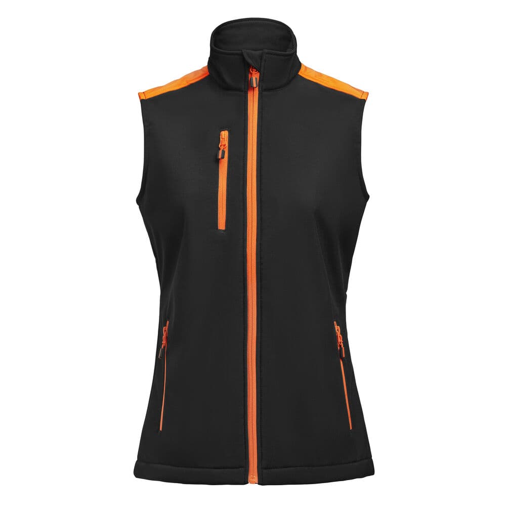 Prime Gilet Softshell Femmes coloris Noir / Orange