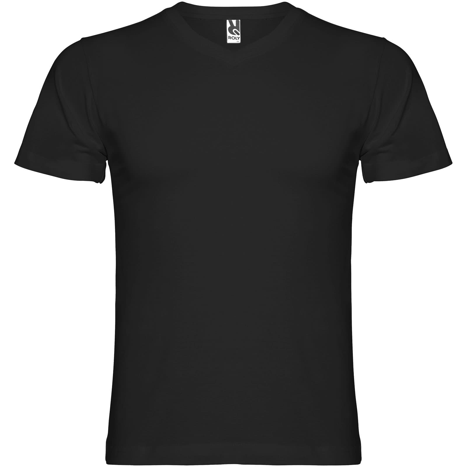 T-shirt de 155 g/m² Samoyedo à col en V et manches courtes pour homme coloris Noir