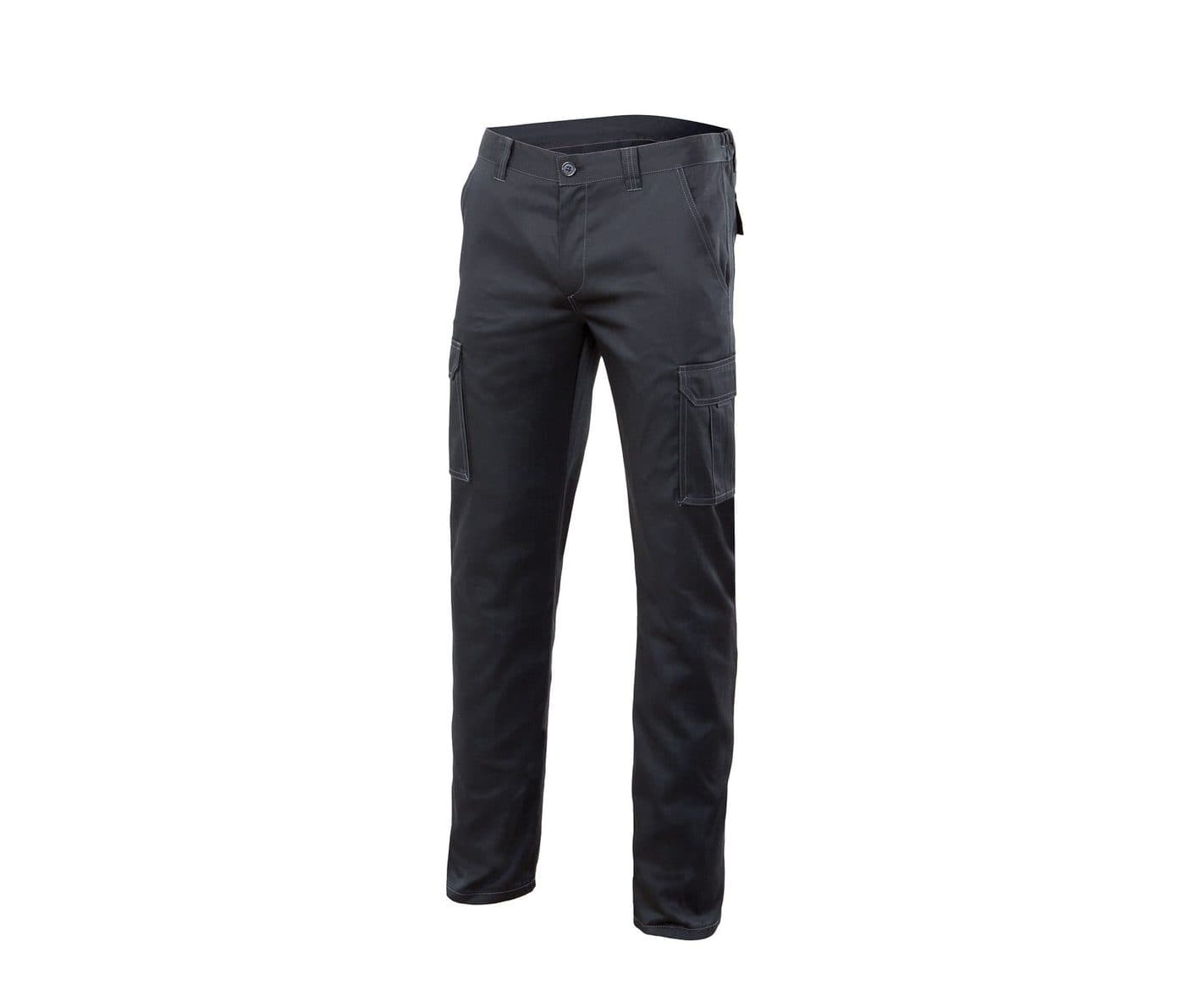 PANTALON MULTIPOCHES STRETCH coloris Noir