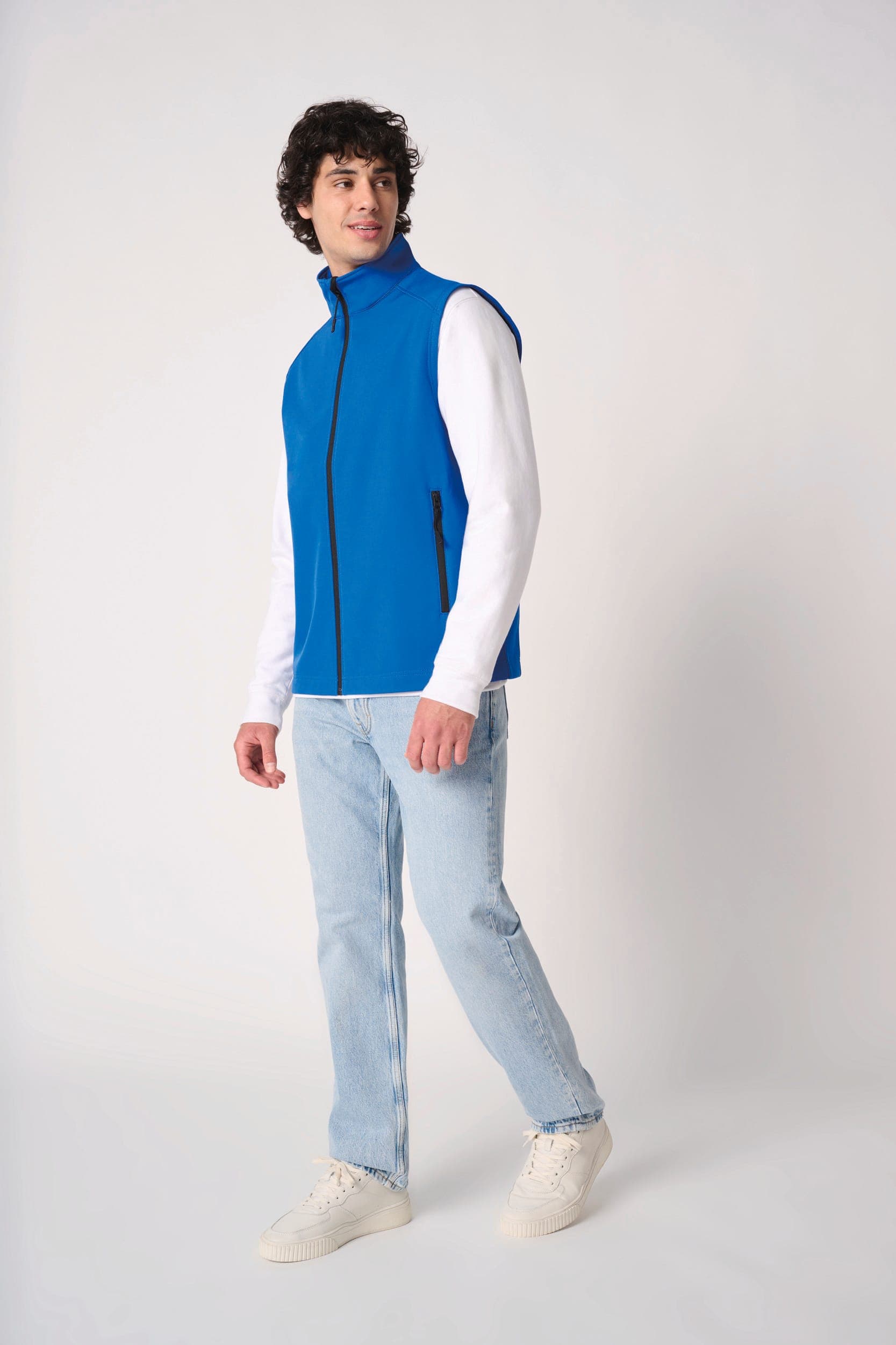 Bodywarmer softshell 2 couches unisexe en situation