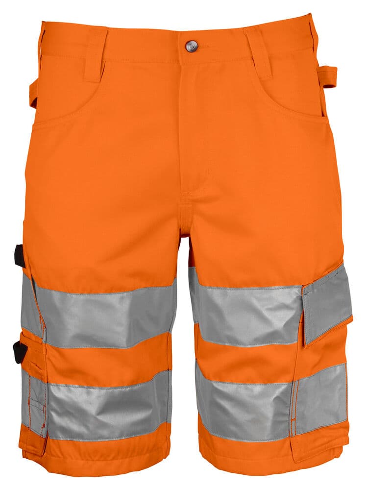 6536 SHORT DE SIGNALISATION EN ISO 20471 CLASSE 2 coloris Orange / Noir