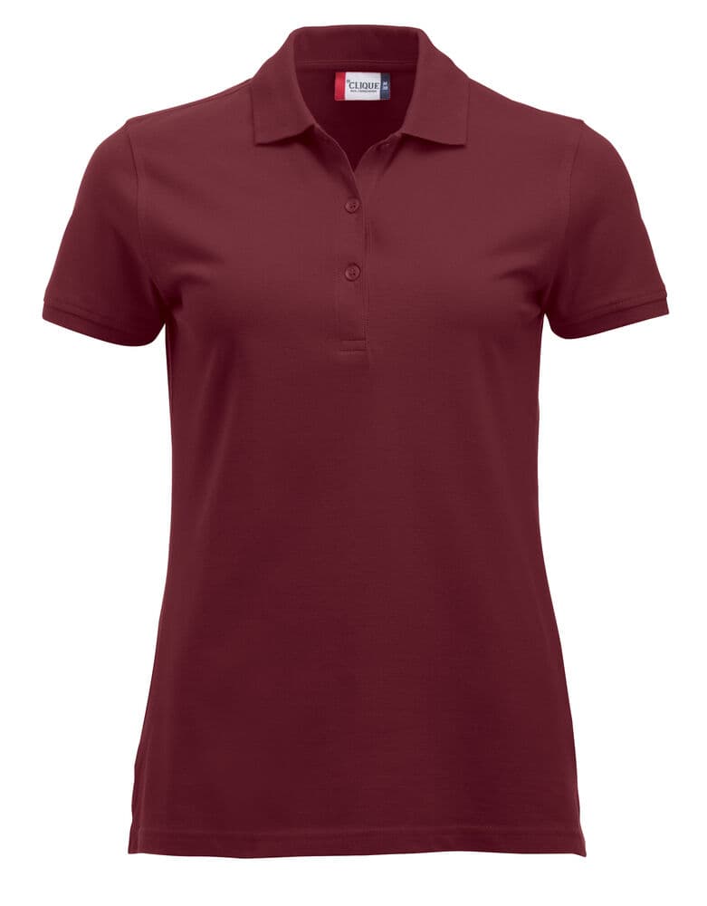 Clique Classic Marion S/S Polo coloris Bordeaux