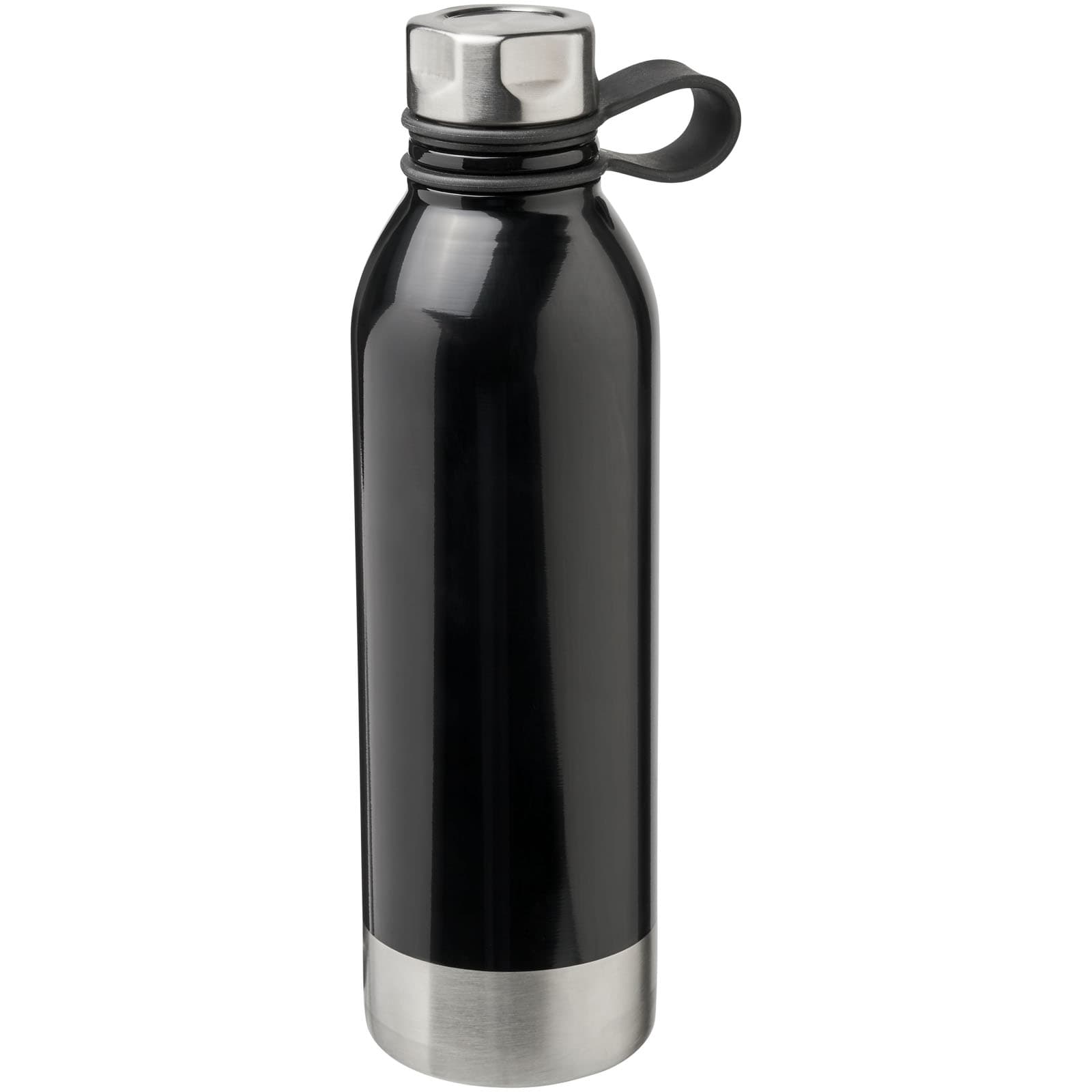 Bouteille de sport 740ml en acier inoxydable Perth coloris Noir