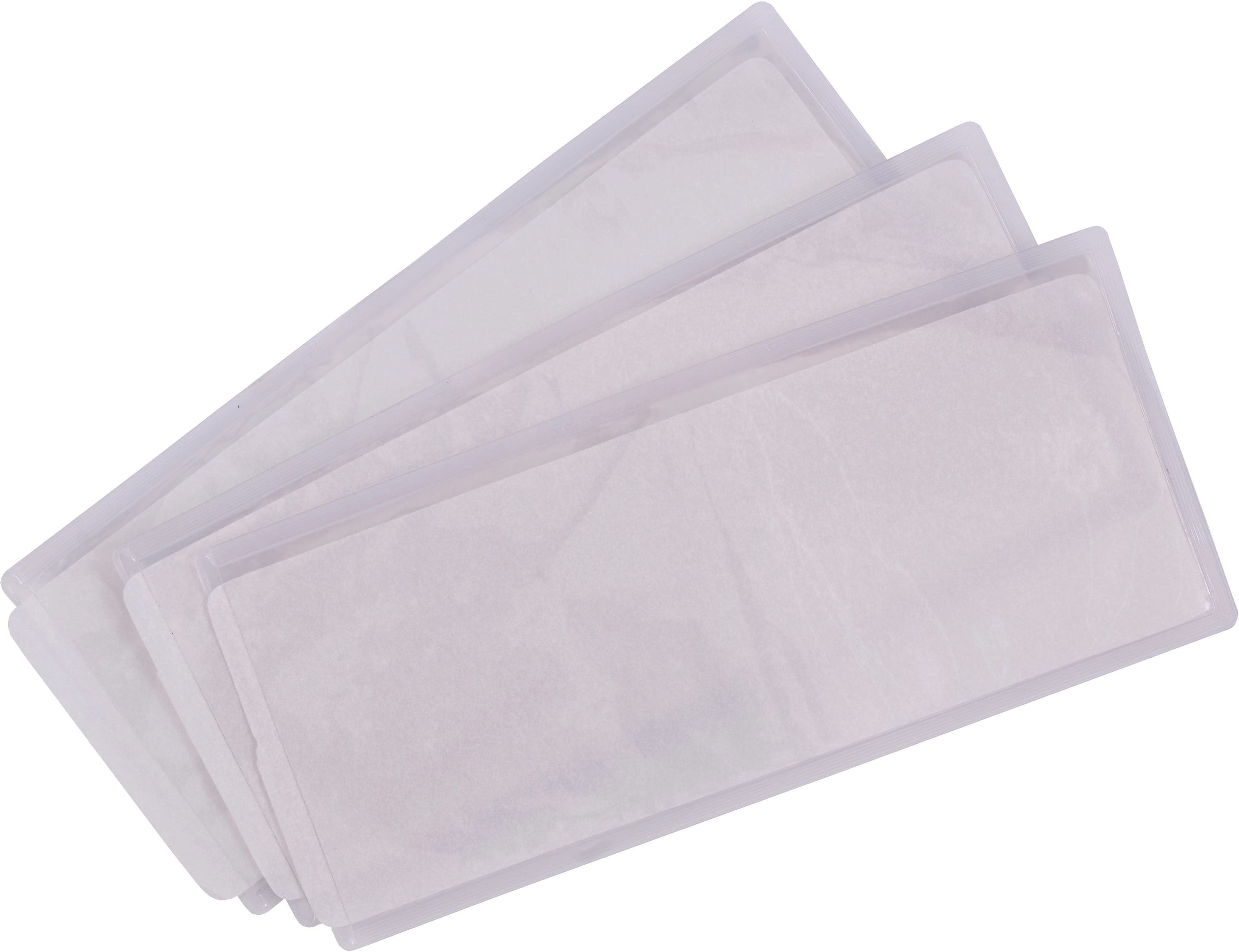Poches d'identité thermocollantes (1 unité = pack de 50) en situation