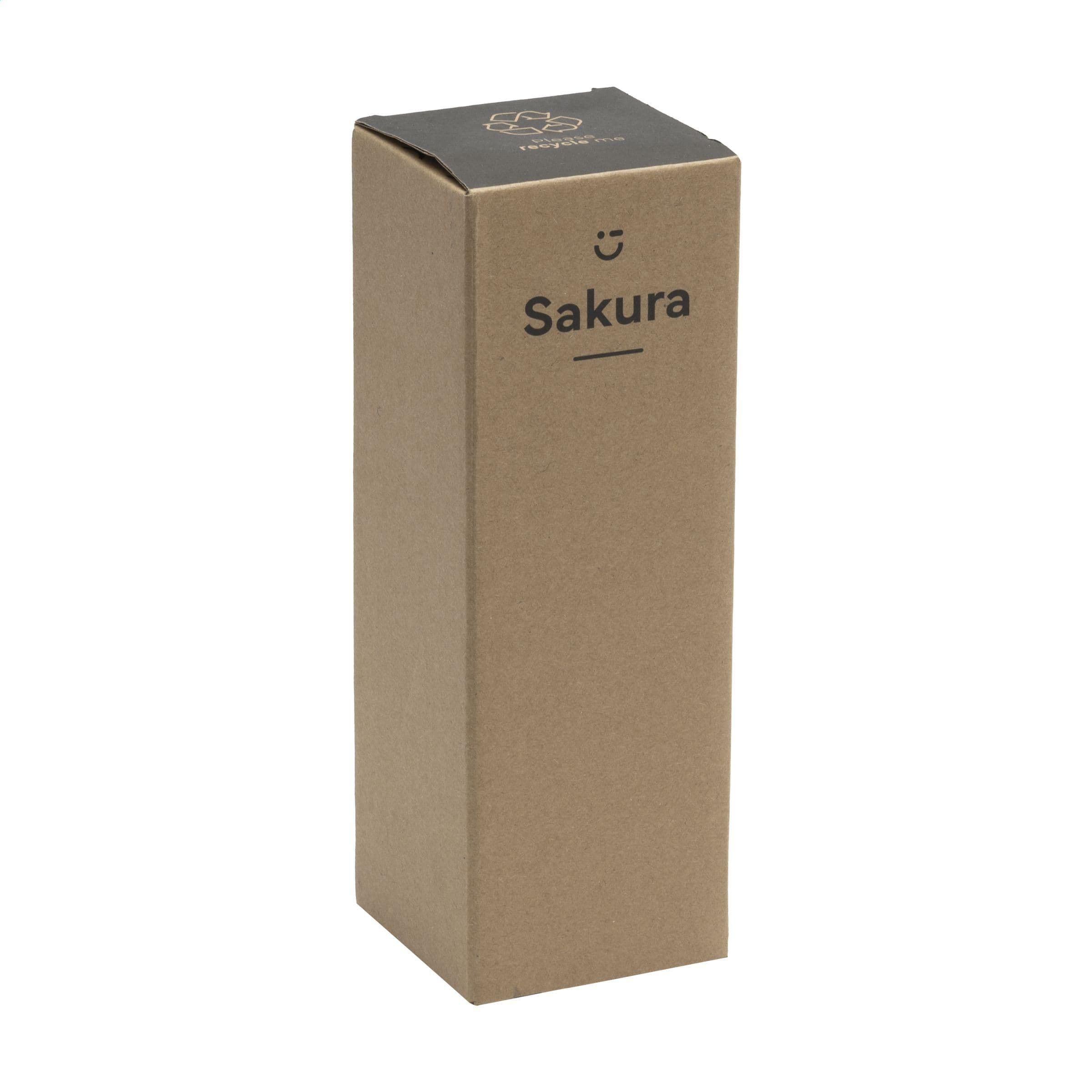 Thermos Sakura 360 ml en bambou en situation
